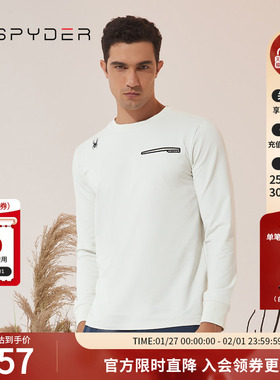SPYDER新品男子URBAN LIFE户外休闲长袖打底内衬运动T恤23CF413M