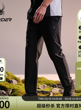 SPYDER蜘蛛春夏男吸湿速干尼龙弹力梭织户外休闲长裤02PE26102WM