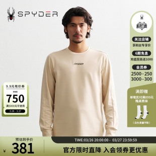 舒适保暖运动长袖 LIFE T恤24CF405M 男子MOUNTAIN SPYDER秋冬新品