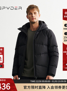 SPYDER秋冬新品男MOUNTAIN LIFE 防水保暖鹅绒羽绒服外套24MR201M