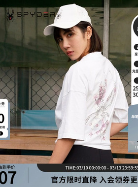 SPYDER蜘蛛夏季女子356 STYLE舒适气透圆领短袖T恤22CS412W