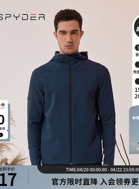 SPYDER新品男子TRAINING男士运动保暖夹克户外防风外套23CF105M