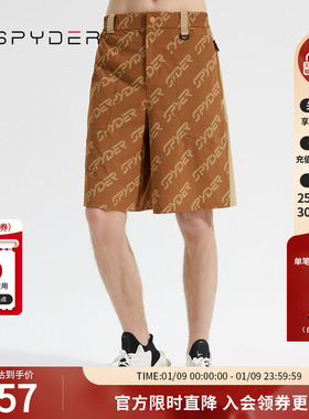 SPYDER蜘蛛春夏男子356 STYLE耐磨宽松运动拉链休闲短裤23CS535M