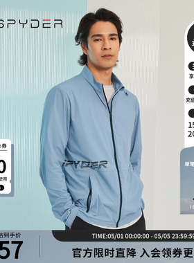 SPYDER蜘蛛秋冬男子TRAINING透气舒适运动拉链立领夹克23MR103M