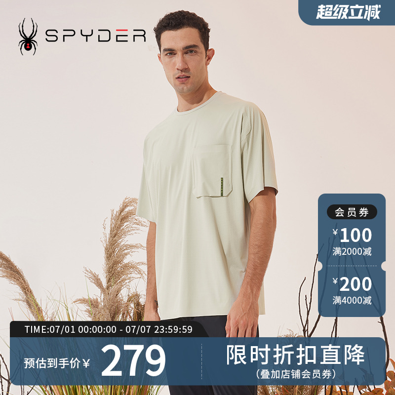SPYDER运动T恤潮流休闲