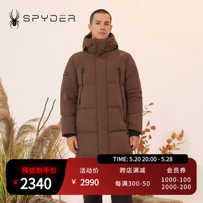 新品羽绒服Spyder保暖