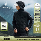 SPYDER蜘蛛男子SKI 连帽羽绒服25EF229M LIFE防风保暖外套鹅绒短款
