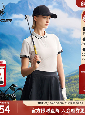 SPYDER春夏新品女子NATUREGOLF防晒休闲运动短袖POLO衫25CS402W