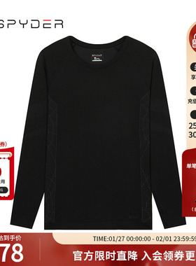 SPYDER蜘蛛雪服新品女子FREE SKI亲肤透气运动打底上衣22CF426W