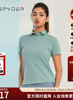 SPYDER【golf系列】女子翻领简约开叉356 STYLEPOLO衫23MS440W