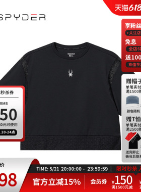 SPYDER蜘蛛春夏女TRAINING舒适时尚休闲圆领短袖T恤上衣24CS432W