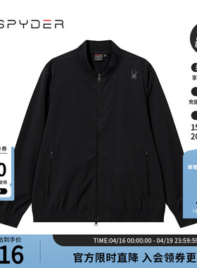 SPYDER蜘蛛春夏男TRAINING舒适户外休闲运动拉链夹克外套24CS113M