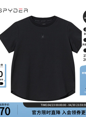 SPYDER蜘蛛春夏女子URBAN LIFE休闲运动舒适短袖圆领T恤24CS414W