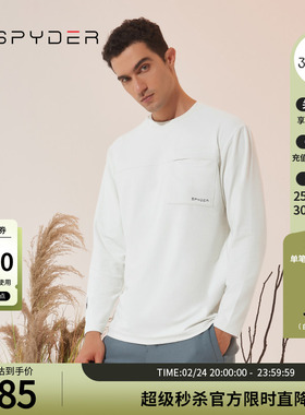 SPYDER蜘蛛秋季男子URBAN LIFET休闲透气上衣长袖时尚T恤23CF411M