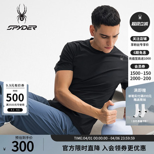T恤25ES459M SPYDER蜘蛛春夏男子TRAINING凉感户外休闲运动短袖