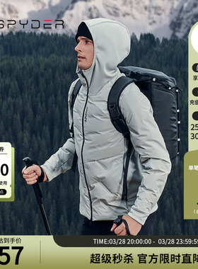 SPYDER蜘蛛秋冬男MOUNTAIN LIFE轻薄保暖舒适休闲羽绒服24CF253M