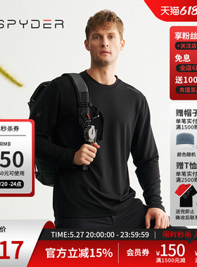 SPYDER蜘蛛秋冬男子MOUNTAIN LIFE户外休闲运动长袖T恤24MF409M
