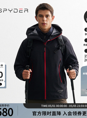 【REEBOK联名】SPYDER秋冬男子MOUNTAIN LIFE冲锋衣夹克24XF277M