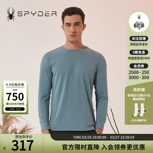 SPYDER蜘蛛秋冬男子TRAINING弹力修身 T恤23MF425M 保暖内搭长袖