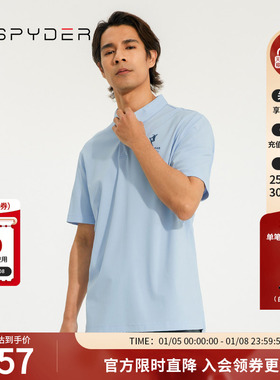 SPYDER蜘蛛男子翻领商务凉感356 STYLEPOLO衫23CS413M