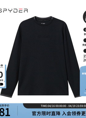 SPYDER蜘蛛春秋男SKI LIFE透气休闲圆领长袖T恤打底上衣24CS425M