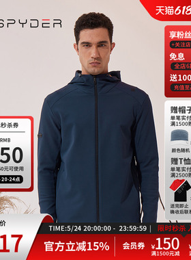SPYDER蜘蛛秋冬男TRAINING舒适户外运动防风保暖夹克外套23CF105M
