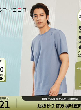 SPYDER蜘蛛春夏男子356 STYLE纯色凉感短袖圆领T恤23MR481M