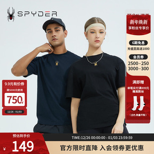 T恤22CS471U STYLEE简洁透气圆领短袖 SPYDER蜘蛛春夏男女同款 356
