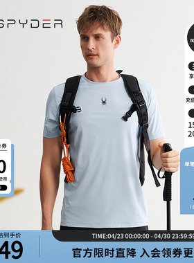 SPYDER蜘蛛春夏男子TRAINING透气户外休闲运动短袖T恤24ES471M