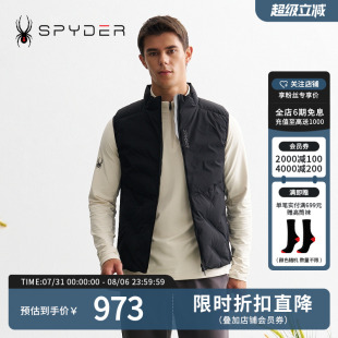 保暖舒适休闲羽绒马甲24CF237M LIFE SPYDER新品 男子背心MOUNTAIN