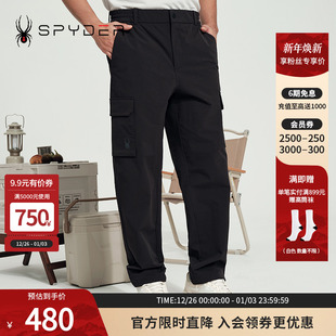 SPYDER蜘蛛春夏男子TRAINING运动大口袋宽松舒适直筒长裤 24ES527M
