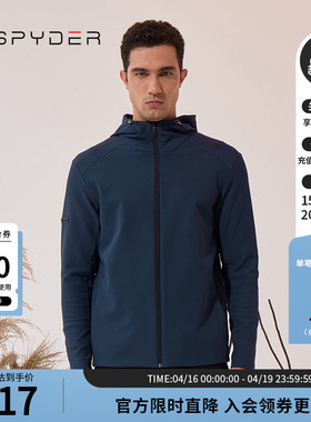SPYDER新品男子TRAINING男士运动保暖夹克户外防风外套23CF105M