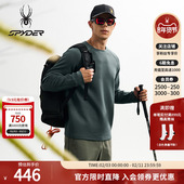 SPYDER蜘蛛秋冬男舒适亲肤透气保暖休闲运动长袖 圆领T恤25MF409M
