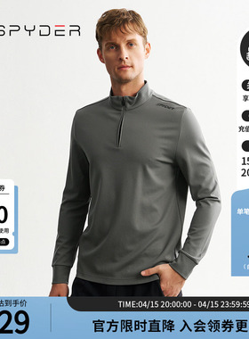SPYDER蜘蛛秋冬男MOUNTAIN LIFE运动休闲亲肤百搭长袖T恤24MF417M