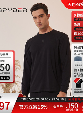 SPYDER蜘蛛男子URBAN LIFE舒适圆领打底T恤长袖上衣23MR301M