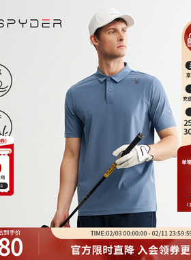 SPYDER夏季品男子URBAN LIFE透气户外休闲运动POLO衫T恤24MS401M