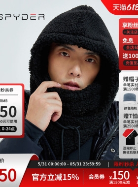 SPYDER蜘蛛秋冬男女同款356 STYLE时尚保暖羊羔绒帽子21CF906U