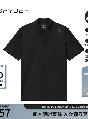 SPYDER蜘蛛春夏男子TRAINING休闲商务翻领POLO衫短袖T恤24MS483M