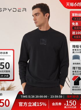 SPYDER蜘蛛秋冬男URBAN LIFE运动舒适圆领长袖T恤打底衫23CF415M