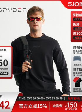SPYDER蜘蛛秋冬男子MOUNTAIN LIFE户外休闲运动长袖T恤24MF401M