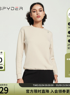 SPYDER新品女子TRAINING春季卫衣日常休闲圆领套头衫24CS306W