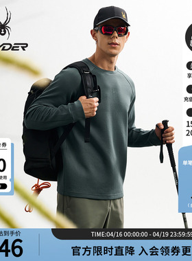 SPYDER蜘蛛秋冬男舒适亲肤透气保暖休闲运动长袖圆领T恤25MF409M