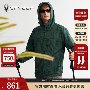 SPYDER蜘蛛春夏男子URBAN LIFE简约运动字母连帽夹克外套24CS125M
