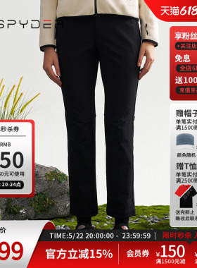【REEBOK联名】SPYDER蜘蛛秋冬女MOUNTAIN LIFE 休闲长裤24XF516W