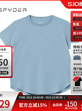 SPYDER蜘蛛春夏女子URBAN LIFE运动休闲舒适短袖圆领T恤24CS414W