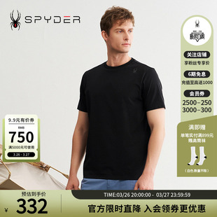 LIFE透气户外休闲运动短袖 男子URBAN T恤24MS479M 新品 SPYDER夏季