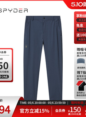 SPYDER蜘蛛春夏男子URBAN LIFE户外休闲运动宽松直筒长裤24MS513M