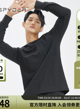 SPYDER蜘蛛秋冬男356 STYLE运动内搭简约舒适透气长袖T恤22CF409M