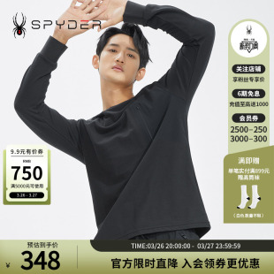 SPYDER蜘蛛秋冬男356 T恤22CF409M STYLE运动内搭简约舒适透气长袖