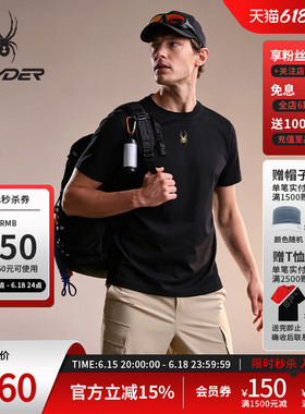 SPYDER蜘蛛春夏男士URBAN LIFE舒适休闲印花圆领短袖T恤24ES481M